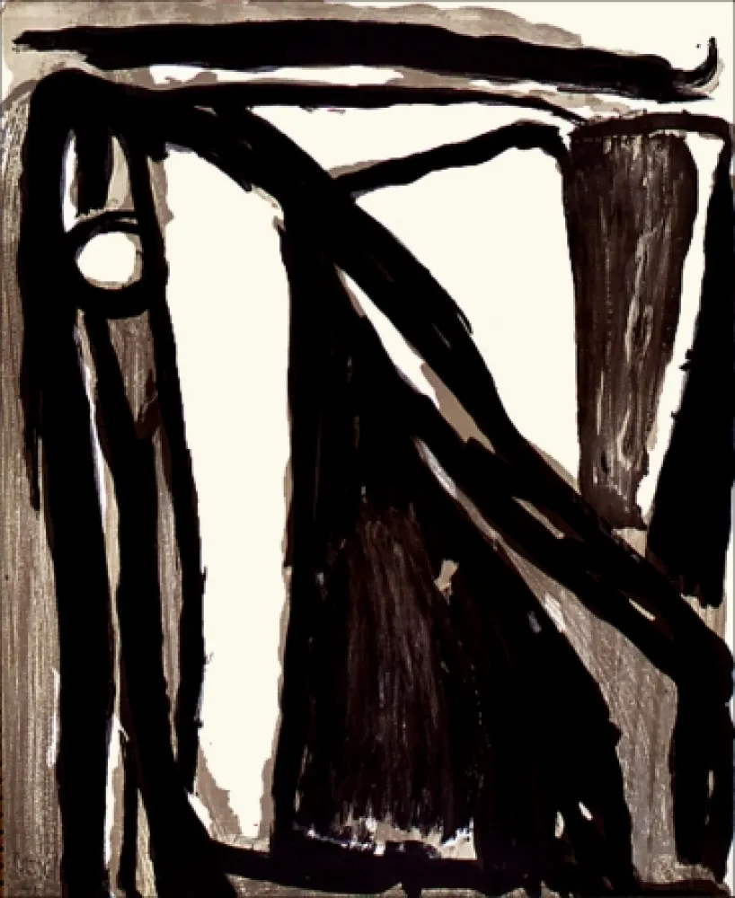 石版画 Van Velde - Décantement