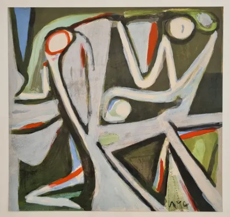 石版画 Van Velde - Désertique 