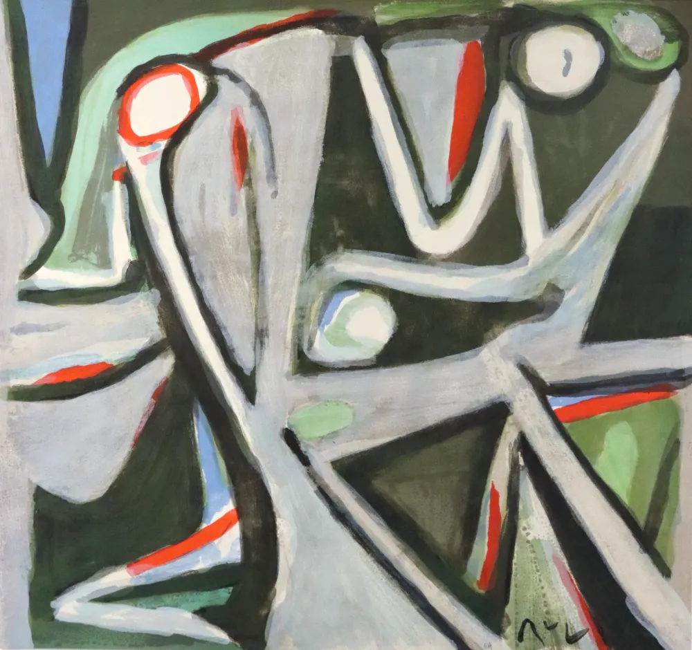 石版画 Van Velde - Désertique (MP 390)