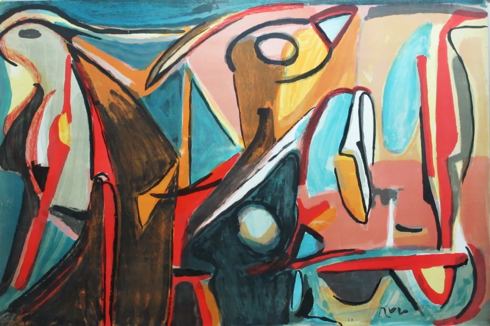 石版画 Van Velde - Eclosion