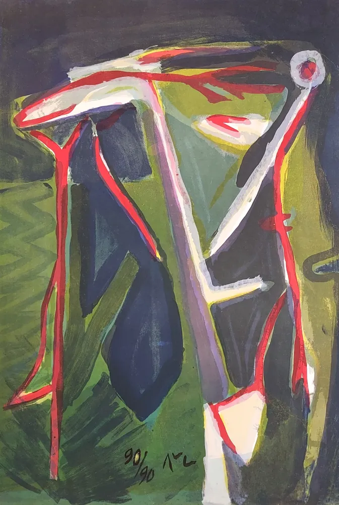 石版画 Van Velde - MP 152 - Glauque