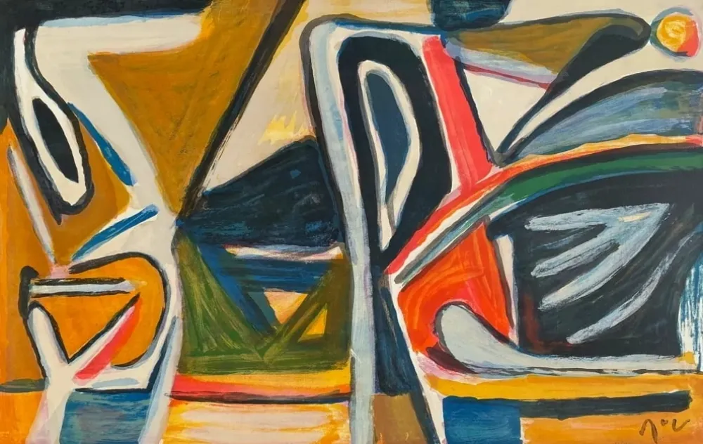 石版画 Van Velde - MP 387 - Exubérance