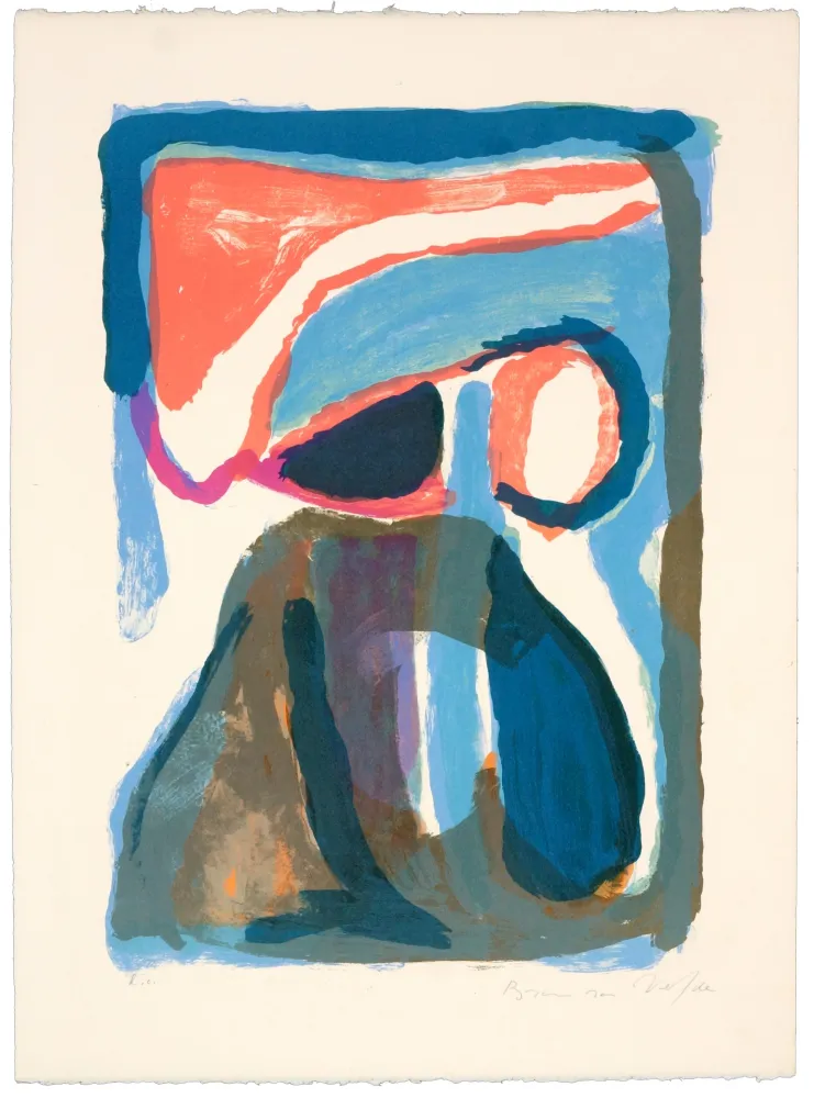 石版画 Van Velde - Nuit