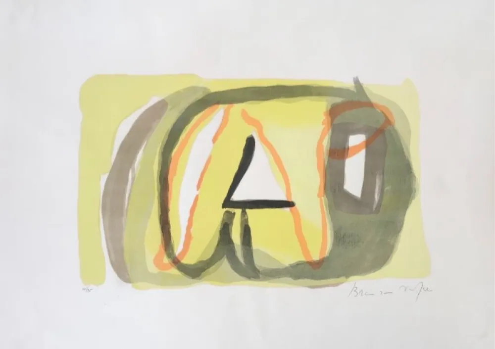 石版画 Van Velde - Sans Titre 