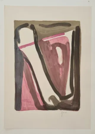 石版画 Van Velde - Sans titre