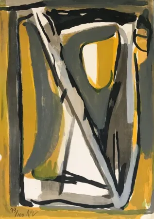 石版画 Van Velde - Sans titre