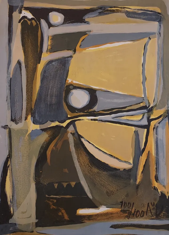 石版画 Van Velde - Sans titre