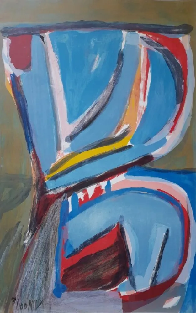 石版画 Van Velde - Sans titre 