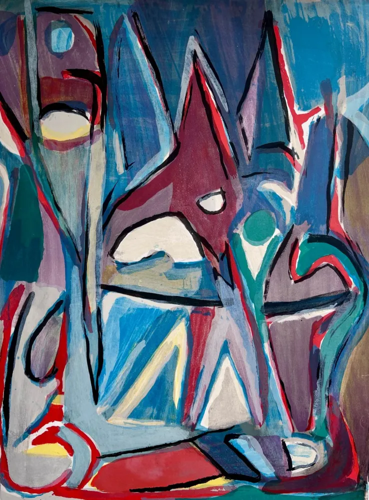 石版画 Van Velde - Sans titre 