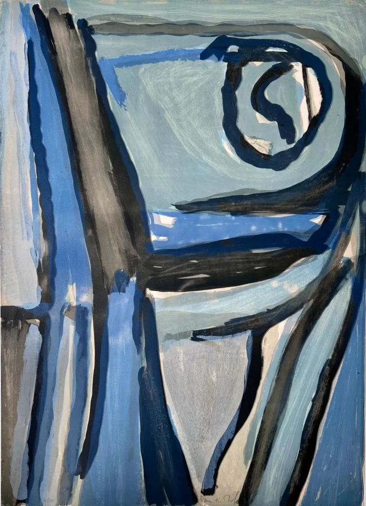 石版画 Van Velde - Sans titre