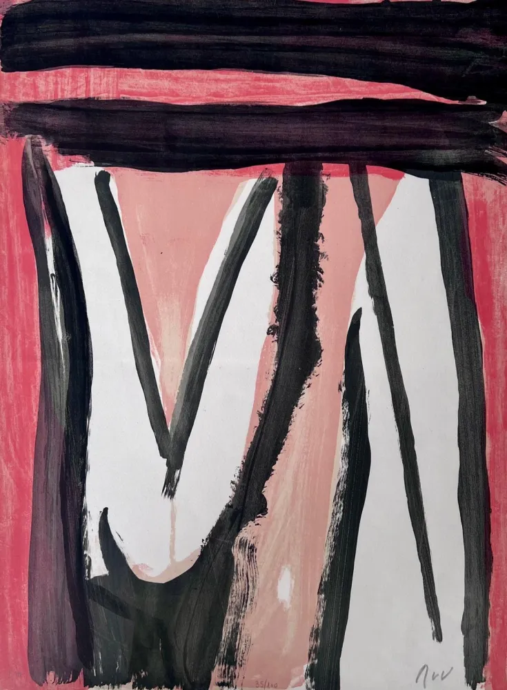 石版画 Van Velde - Sans titre 