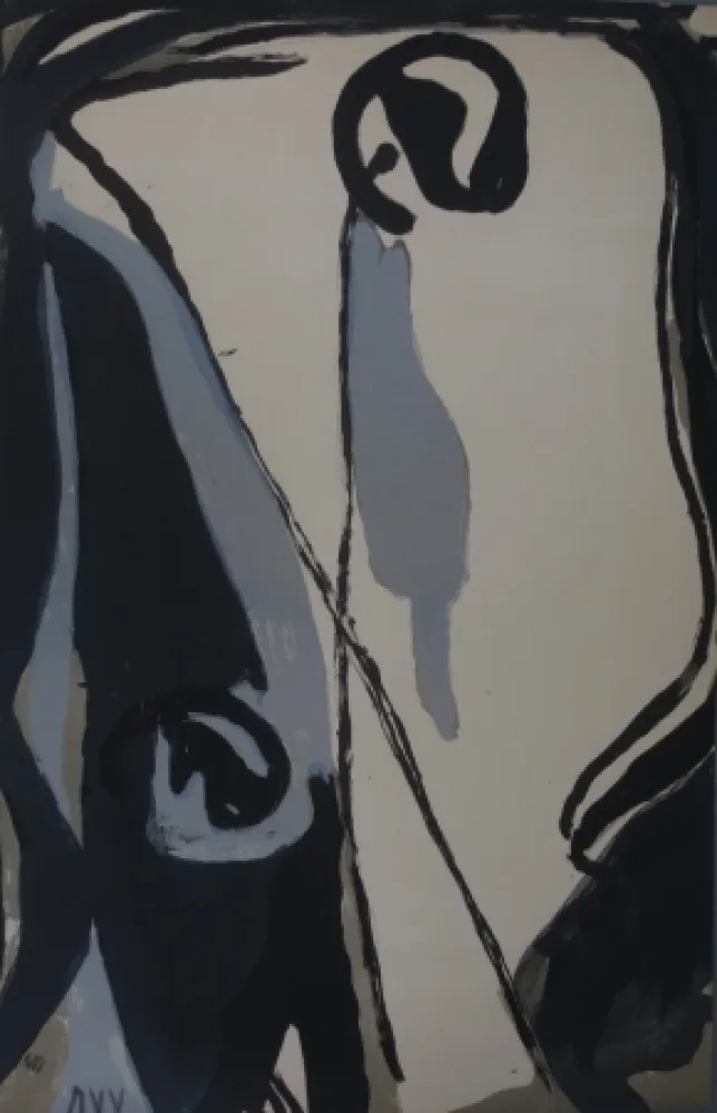 石版画 Van Velde - Sans titre