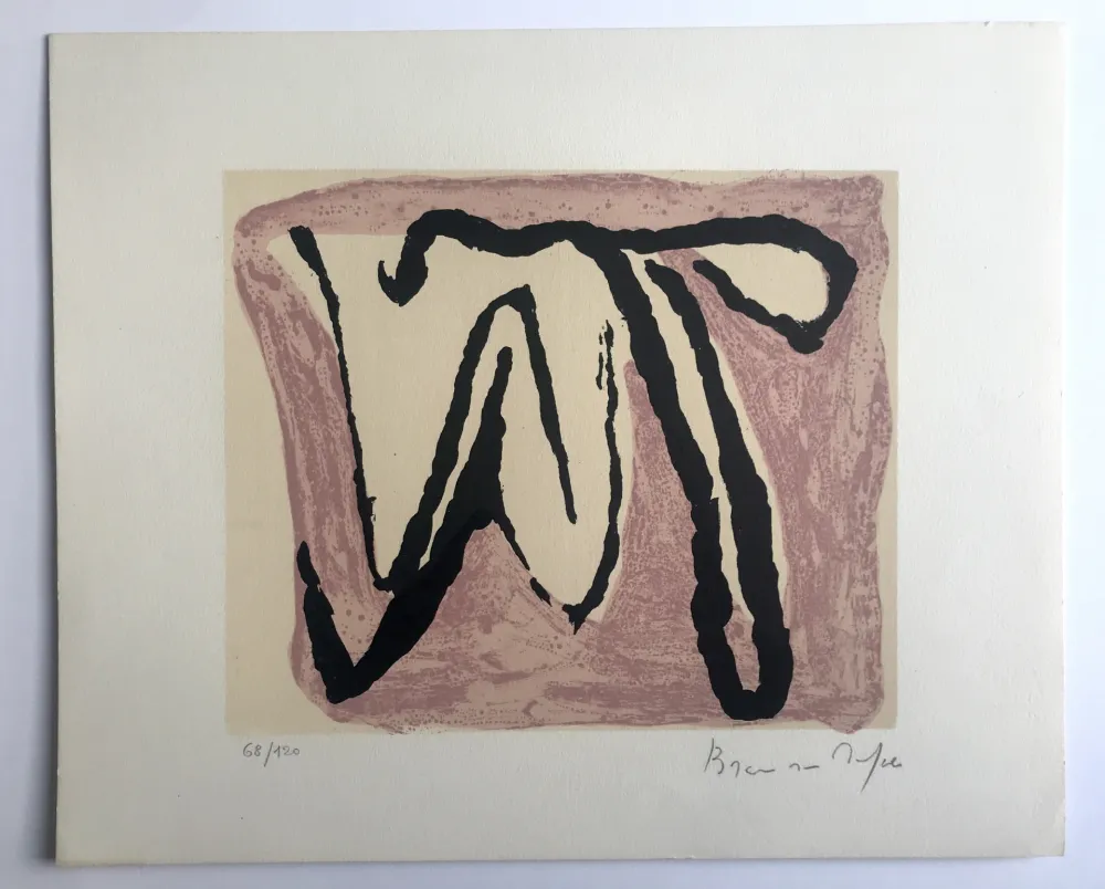 石版画 Van Velde - Sans titre (MP 83)