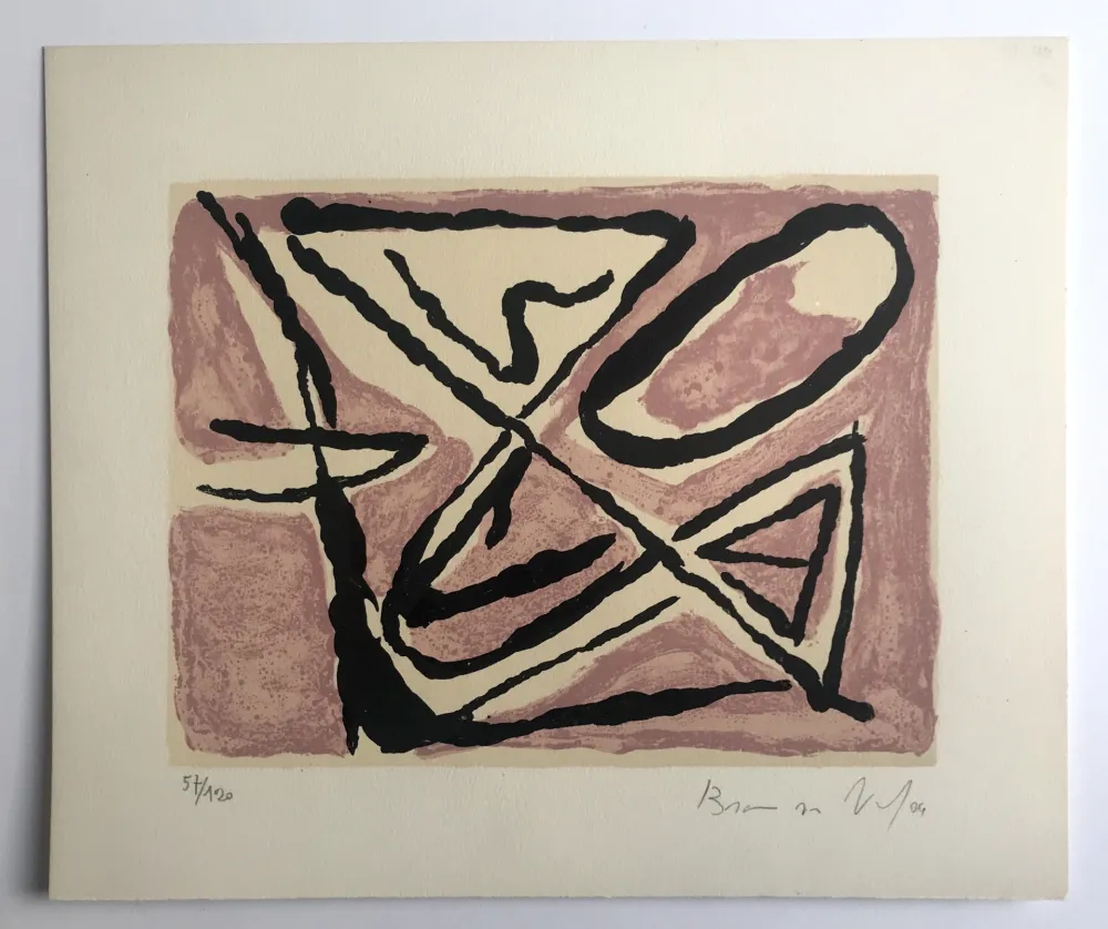 石版画 Van Velde - Sans titre (MP 84)