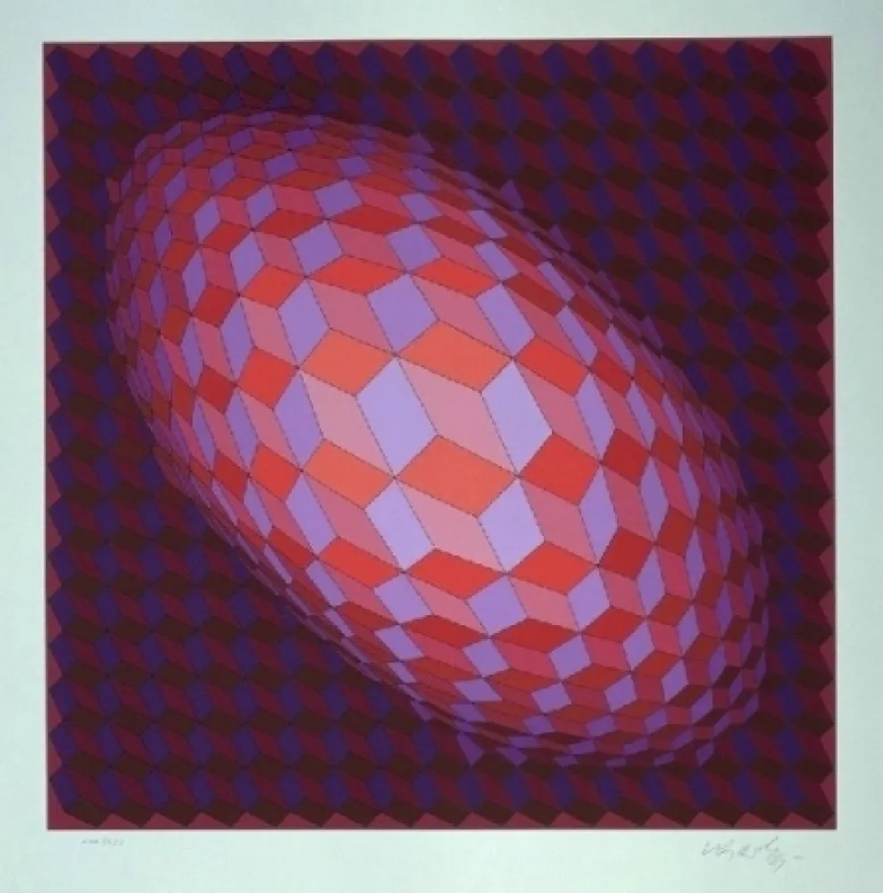 丝网印刷 Vasarely - ANDROMEDE