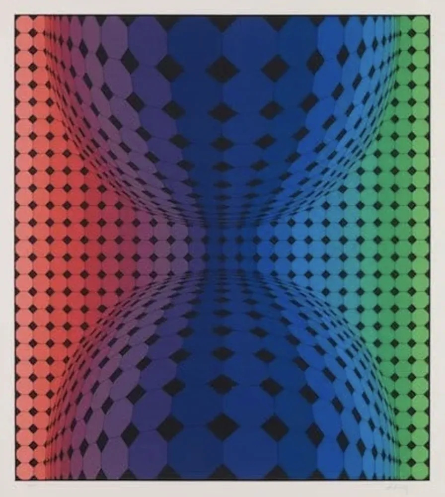 丝网印刷 Vasarely - Attika 3