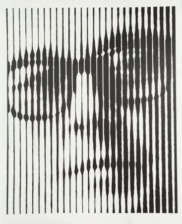 丝网印刷 Vasarely - Autoportrait