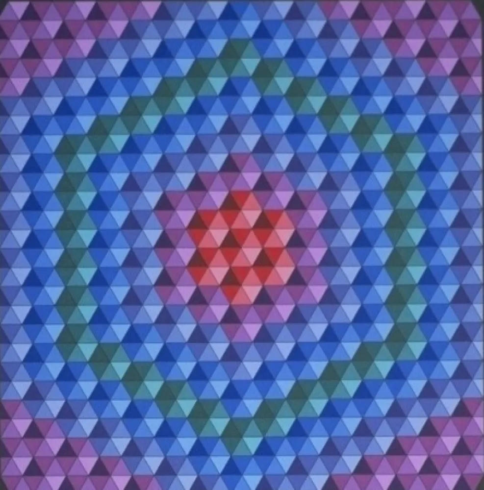 丝网印刷 Vasarely - Bilog