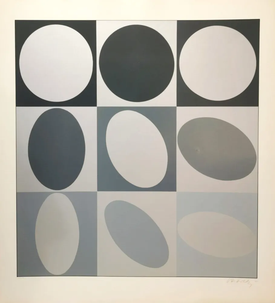 丝网印刷 Vasarely - Ezust