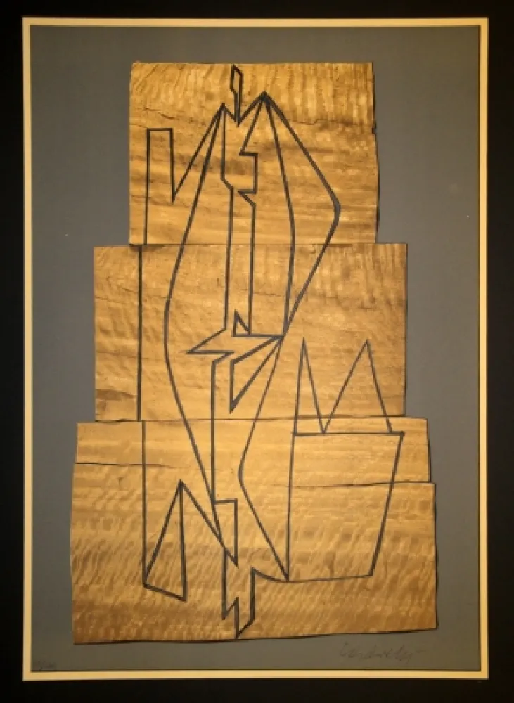 石版画 Vasarely - Gordes Tabor