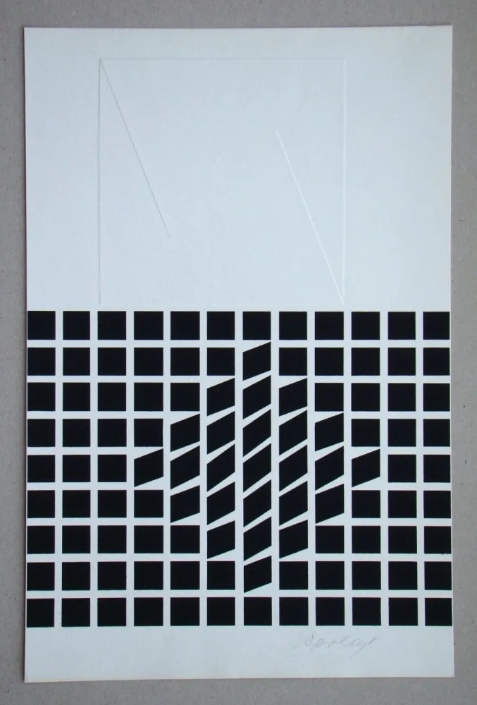 丝网印刷 Vasarely - Likka-2 ( relief )