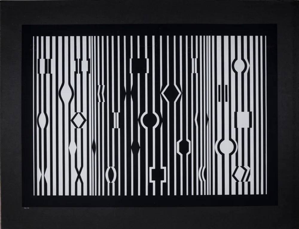 丝网印刷 Vasarely - Markab du portfolio Cinétique III, 1959