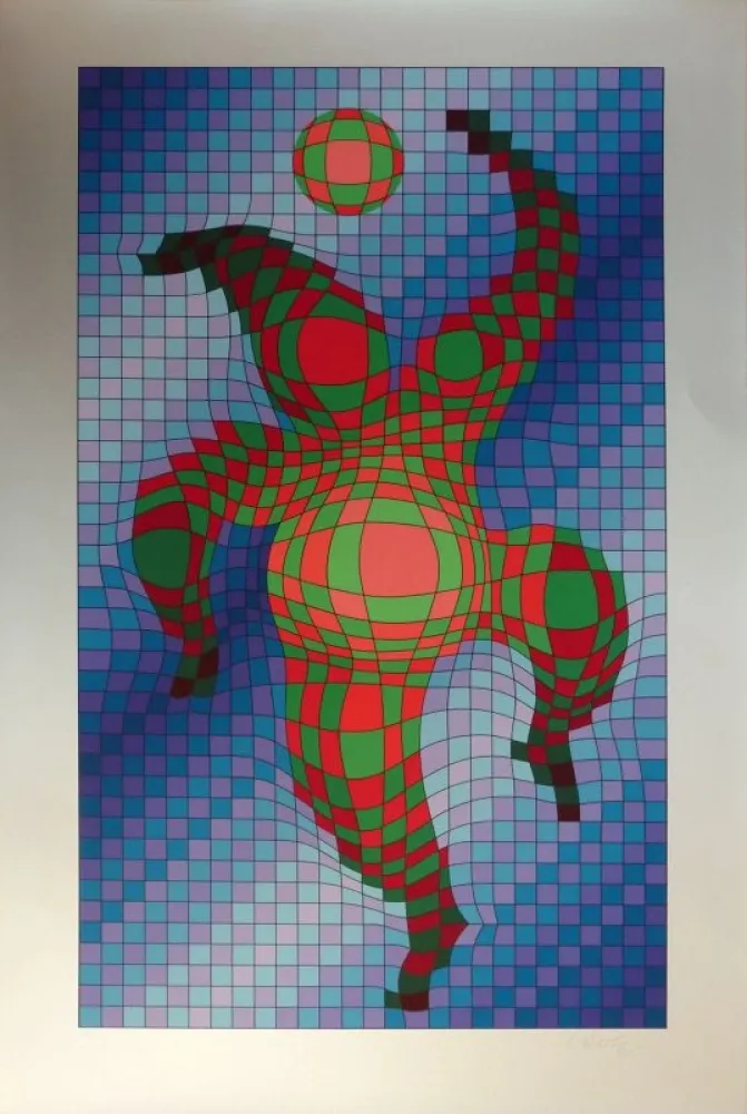 丝网印刷 Vasarely - Sans titre 