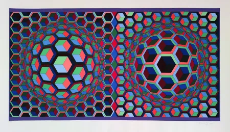 丝网印刷 Vasarely - Semiha
