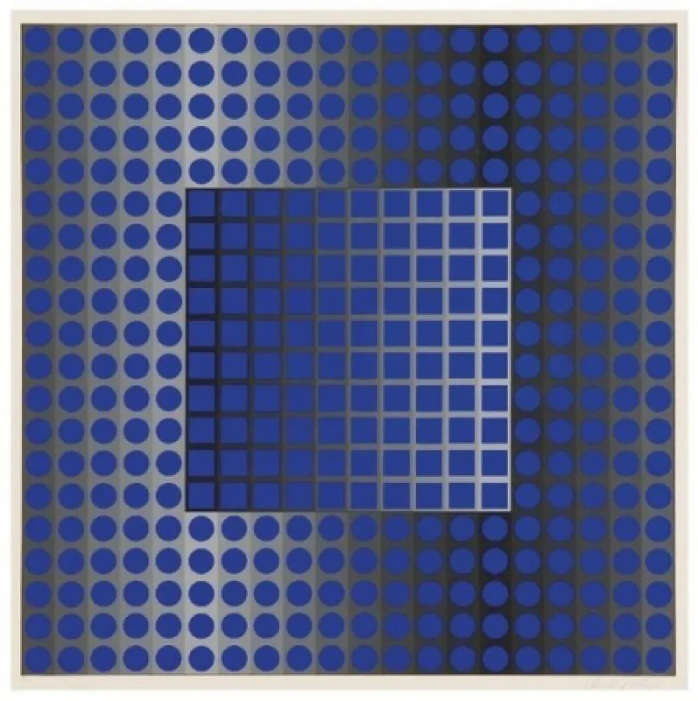 丝网印刷 Vasarely - Untitled