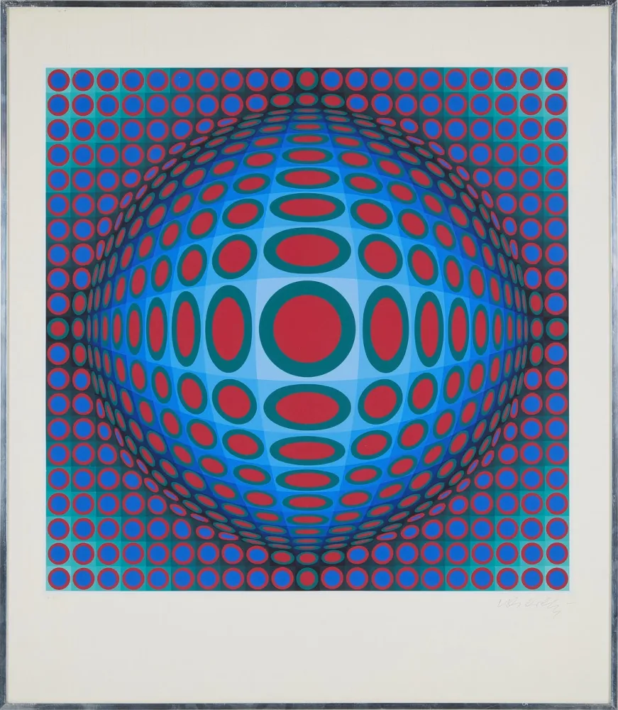 丝网印刷 Vasarely - Vega 222