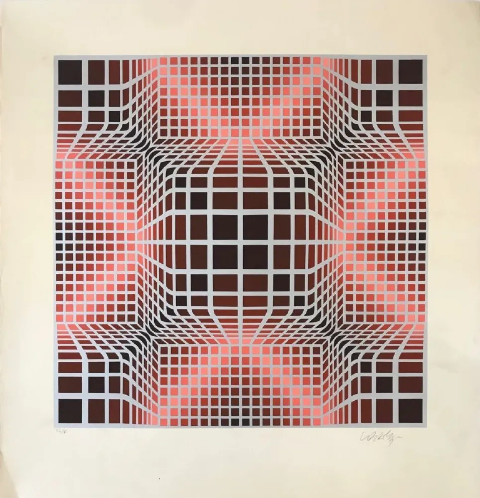 丝网印刷 Vasarely - Vorosh Arg 