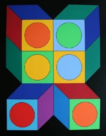 丝网印刷 Vasarely - XICO 5