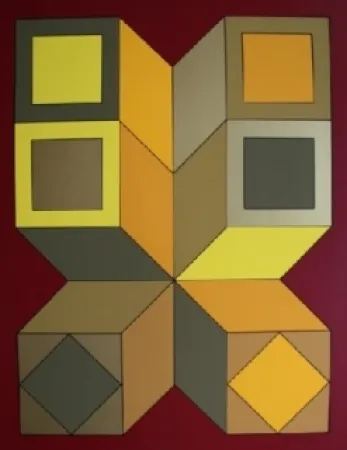丝网印刷 Vasarely - XICO 6