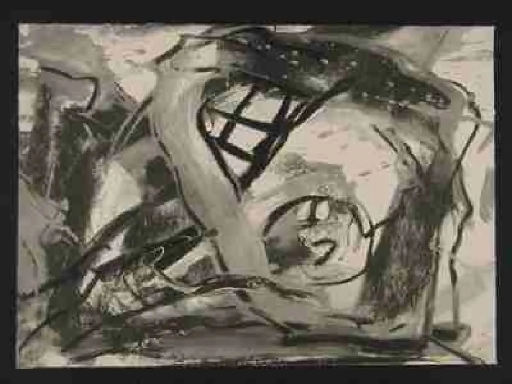 丝网印刷 Vedova - Sans titre