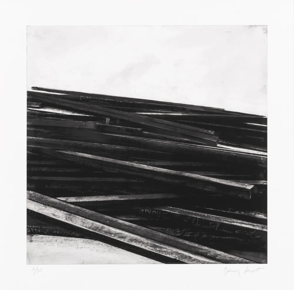 丝网印刷 Venet - Lignes droites / désordre 04