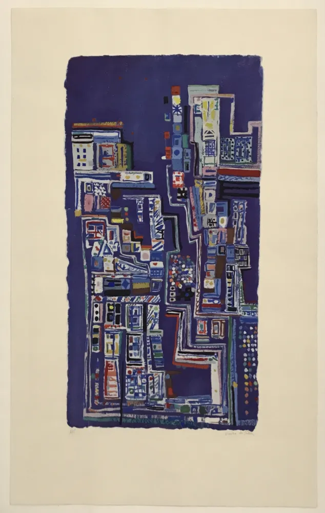 石版画 Vieira Da Silva - Broadway
