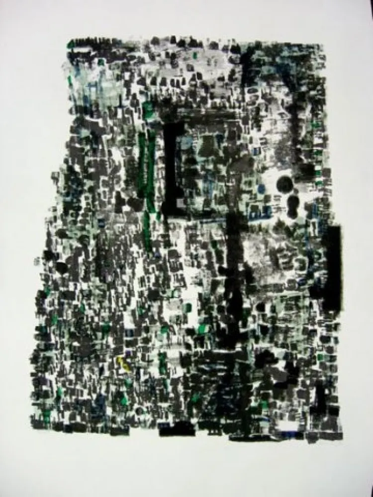 石版画 Vieira Da Silva - Grottes