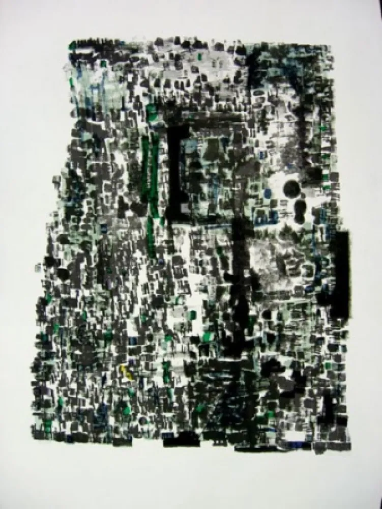 石版画 Vieira Da Silva - GROTTES