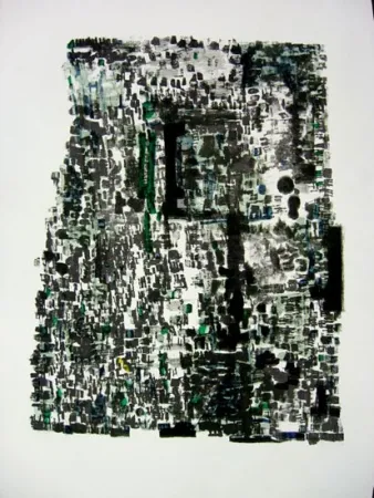 石版画 Vieira Da Silva - GROTTES