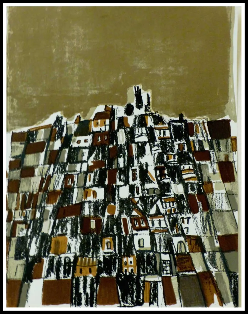 石版画 Vieira Da Silva - VILLE ESPAGNOLE