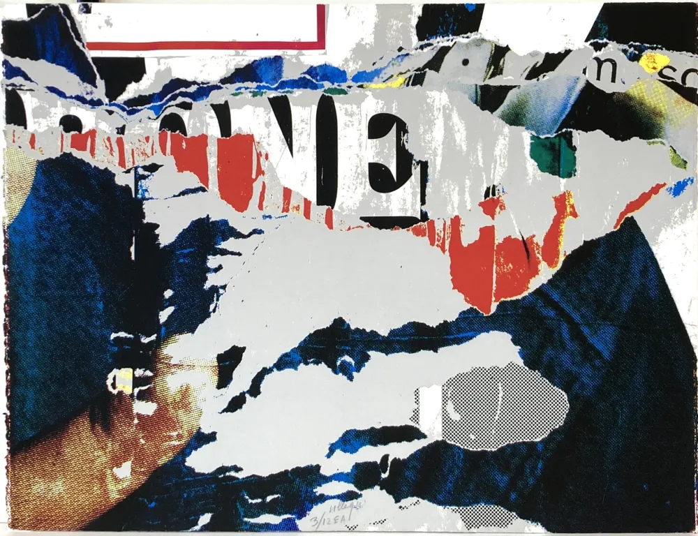 石版画 Villeglé - Décentralisation n°7, 1991  