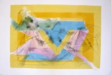 石版画 Villon - L'ecuyere