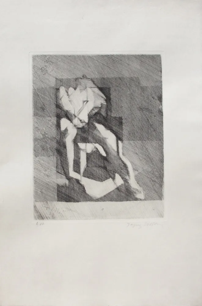 版画 Villon - L'effort