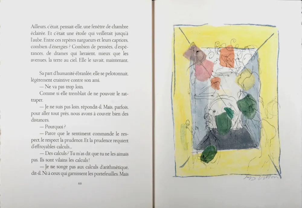版画 Villon - Les frontières du matin, 1962 - Full book (Hand-signed & numbered!)