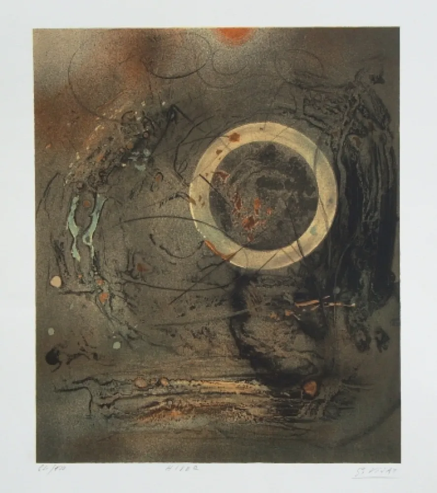 石版画 Visat - Hiver