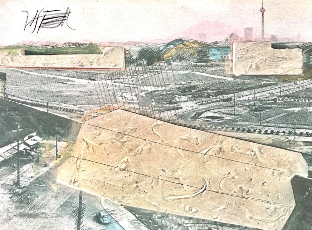 石版画 Vostell - La Bilancia (The Libra)