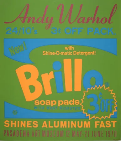 丝网印刷 Warhol - Brillo, 1970 - For iconic Pasadena Museum Exhibition
