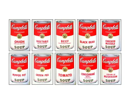 丝网印刷 Warhol - CAMPBELL'S SOUP COMPLETE PORTFOLIO I (Sunday B. Morning edition)