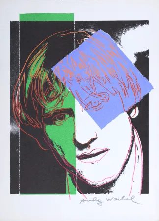 丝网印刷 Warhol - Gérard Depardieu, 1986