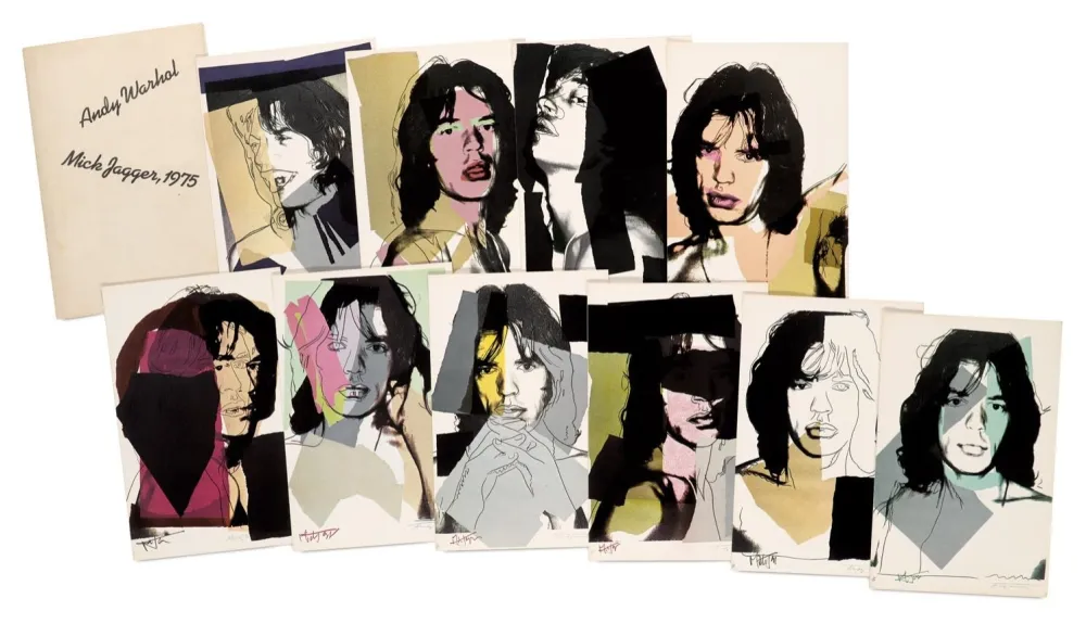 石版画 Warhol - Mick Jagger Portfolio